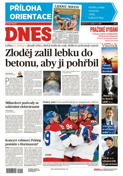 E-magazín MF DNES - 16.05.2026 - MAFRA, a.s.