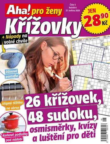 E-magazín Aha! pro ženy Křížovky - 5/2026 - CZECH NEWS CENTER a. s.
