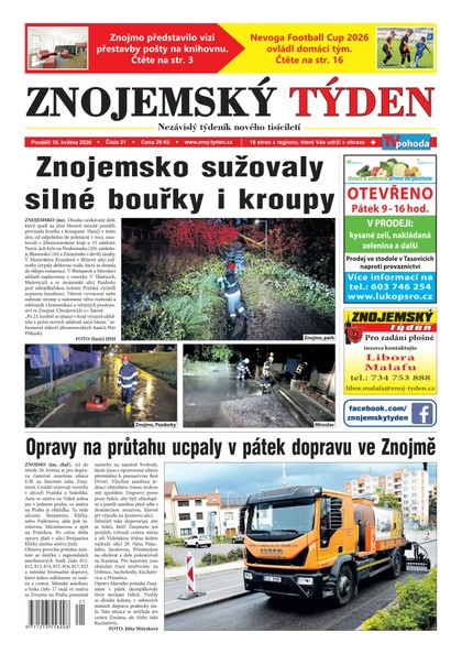 E-magazín Znojemský týden 21/2026 - Znojemský týden