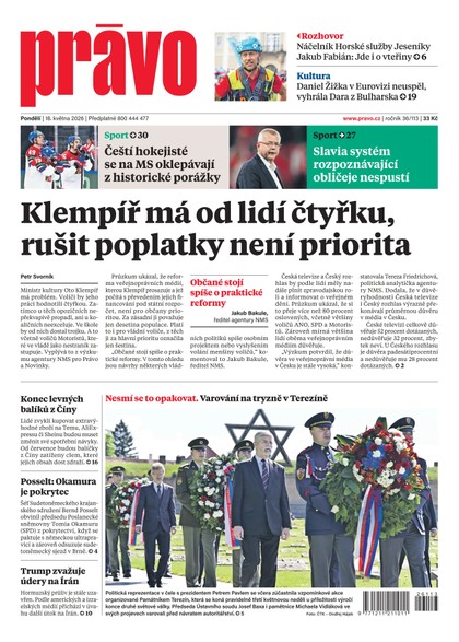 E-magazín Deník Právo - 18.5.2026 - Borgis, a.s.
