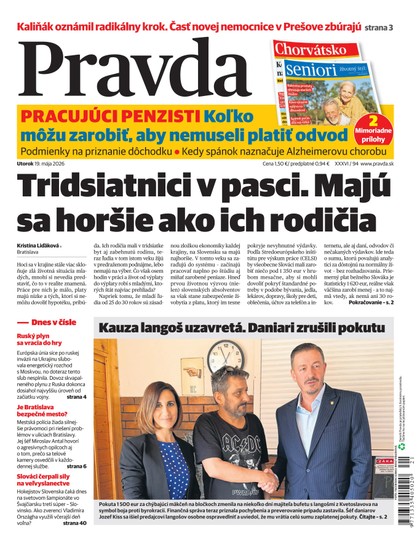 E-magazín Denník Pravda 19. 5. 2026 - OUR MEDIA SR a. s.