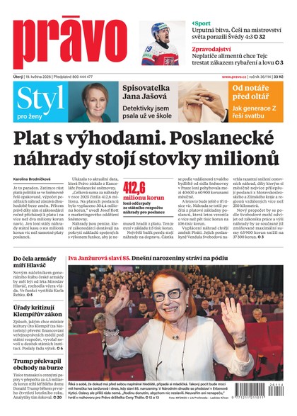 E-magazín Deník Právo - 19.5.2026 - Borgis, a.s.