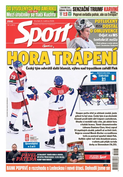 E-magazín Sport - 21.05.2026 - CZECH NEWS CENTER a. s.