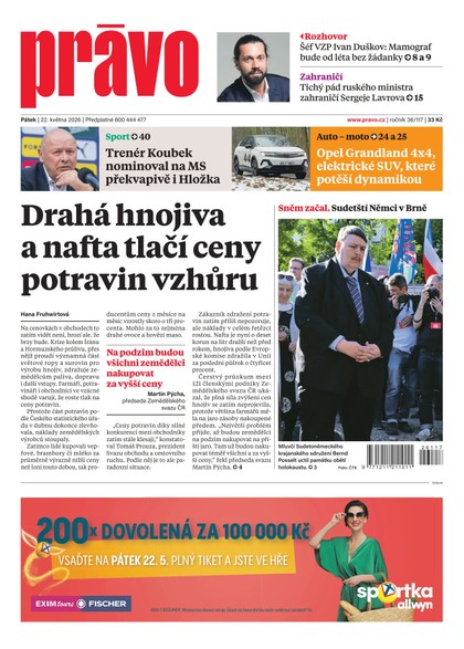 E-magazín Deník Právo - 22.5.2026 - Borgis, a.s.