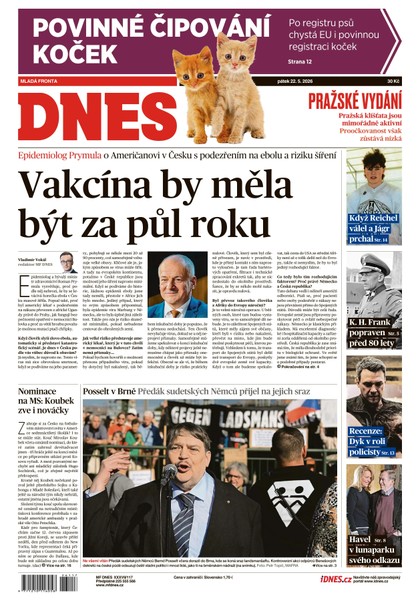 E-magazín MF DNES - 22.05.2026 - MAFRA, a.s.