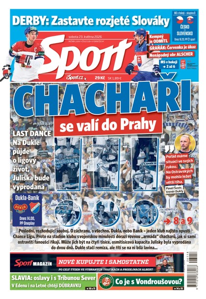 E-magazín Sport - 23.05.2026 - CZECH NEWS CENTER a. s.