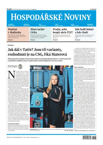 E-magazín HN 098 - 25.5.2026 - Economia, a.s.