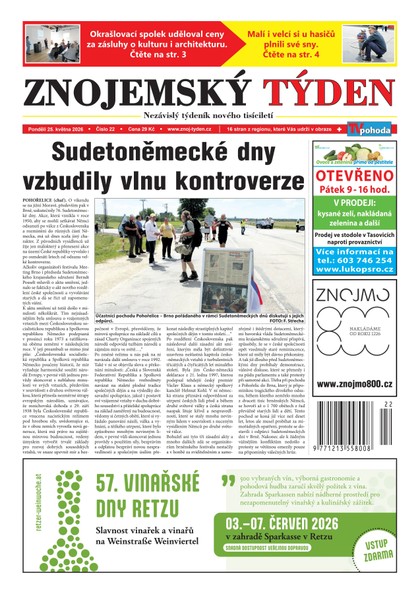 E-magazín Znojemský týden 22/2026 - Znojemský týden
