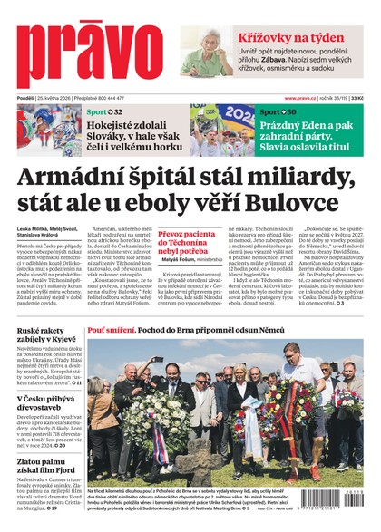 E-magazín Deník Právo - 25.5.2026 - Borgis, a.s.