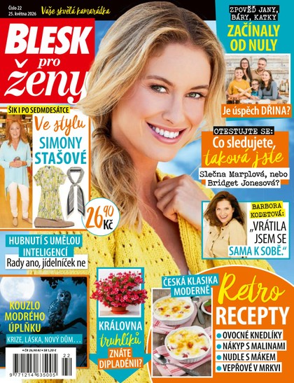E-magazín BLESK PRO ŽENY - 22/2026 - CZECH NEWS CENTER a. s.