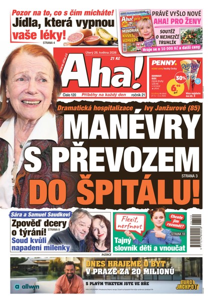 E-magazín AHA! - 26.05.2026 - CZECH NEWS CENTER a. s.