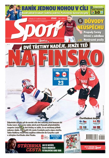 E-magazín Sport - 27.05.2026 - CZECH NEWS CENTER a. s.