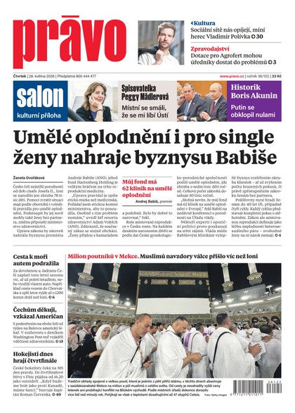 E-magazín Deník Právo - 28.5.2026 - Borgis, a.s.