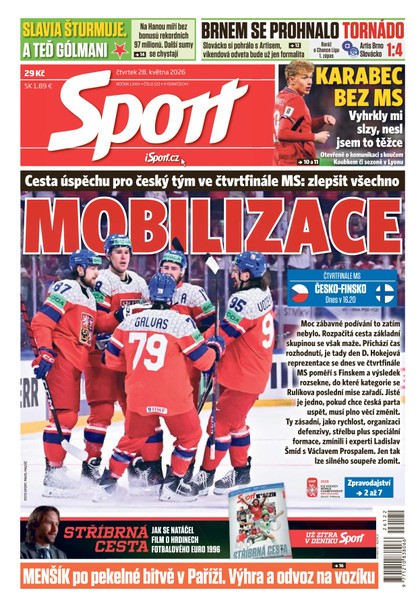 E-magazín Sport - 28.05.2026 - CZECH NEWS CENTER a. s.