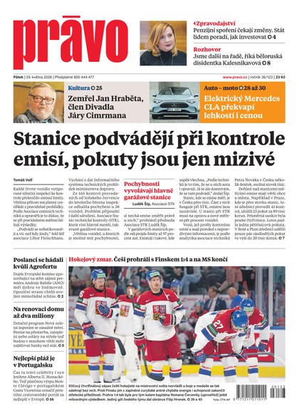E-magazín Deník Právo - 29.5.2026 - Borgis, a.s.