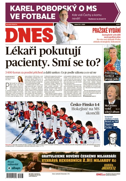E-magazín MF DNES - 29.05.2026 - MAFRA, a.s.