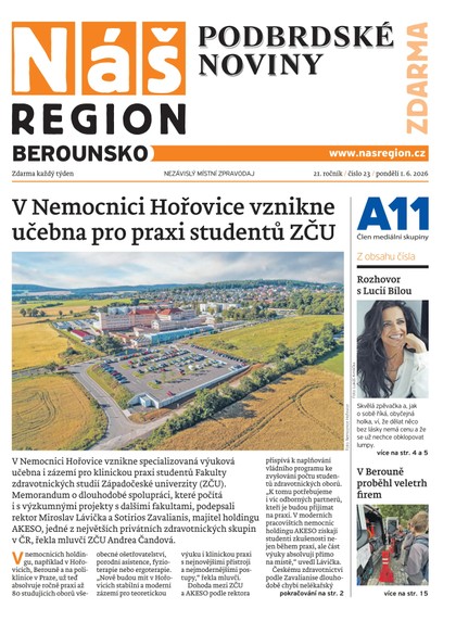 E-magazín Náš Region - Berounsko 23/2026 - A 11 s.r.o.