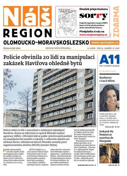 E-magazín Náš Region - Olomoucko/Moravskoslezsko 23/2026 - A 11 s.r.o.