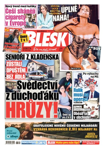 E-magazín Blesk - 30.05.2026 - CZECH NEWS CENTER a. s.