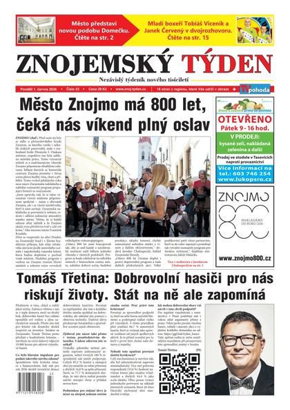 E-magazín Znojemský týden 23/2026 - Znojemský týden