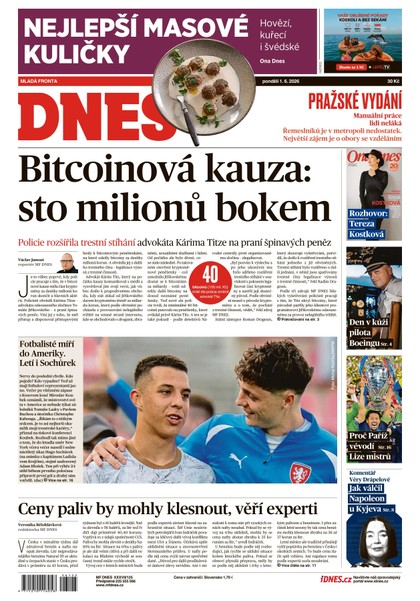 E-magazín MF DNES - 01.06.2026 - MAFRA, a.s.
