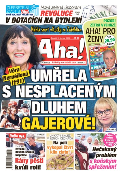 E-magazín AHA! - 01.06.2026 - CZECH NEWS CENTER a. s.