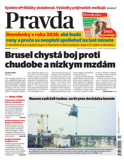 E-magazín Denník Pravda 2. 6. 2026 - OUR MEDIA SR a. s.