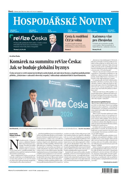E-magazín HN 104 - 2.6.2026 - Economia, a.s.