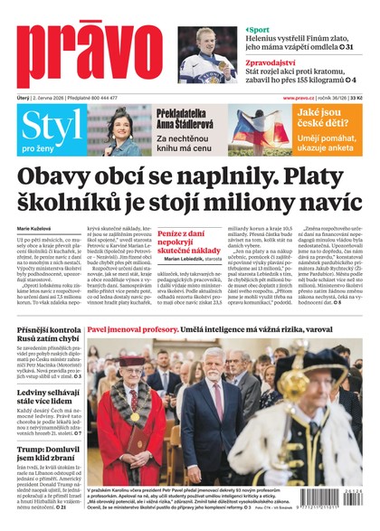 E-magazín Deník Právo - 2.6.2026 - Borgis, a.s.