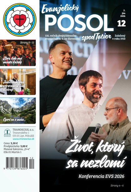 E-magazín Evanjelický posol spod Tatier 12/2026 - TRANOSCIUS a.s.