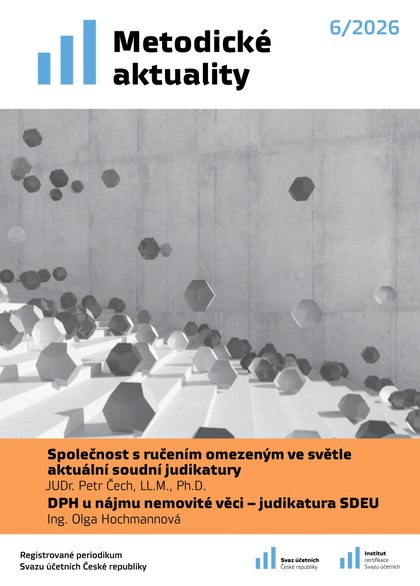 E-magazín Metodické aktuality Svazu účetních č. 6/2026 - Svaz účetních České republiky, z. s.