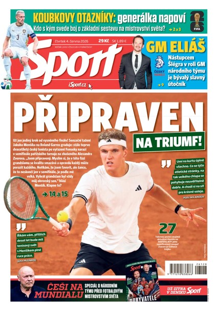 E-magazín Sport - 04.06.2026 - CZECH NEWS CENTER a. s.