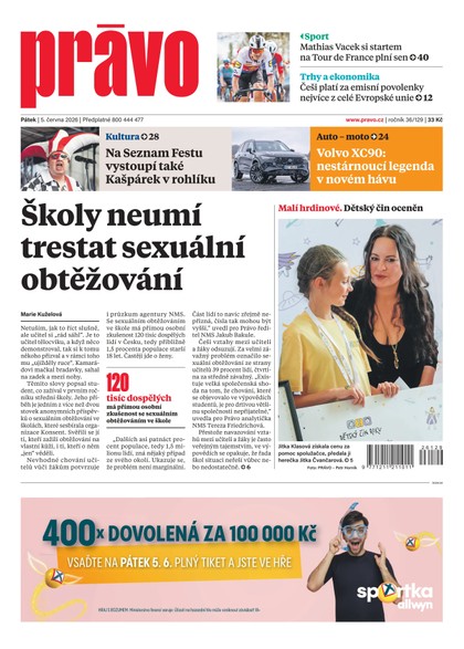 E-magazín Deník Právo - 5.6.2026 - Borgis, a.s.