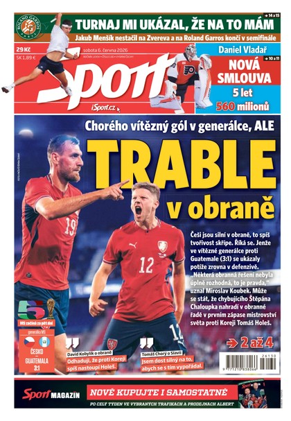 E-magazín Sport - 06.06.2026 - CZECH NEWS CENTER a. s.