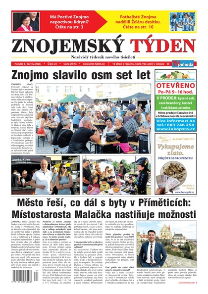 E-magazín Znojemský týden 24/2026 - Znojemský týden