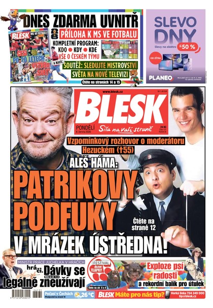 E-magazín Blesk - 08.06.2026 - CZECH NEWS CENTER a. s.