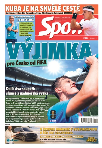E-magazín Sport - 09.06.2026 - CZECH NEWS CENTER a. s.