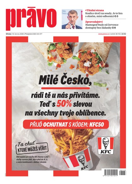 E-magazín Deník Právo - 10.6.2026 - Borgis, a.s.