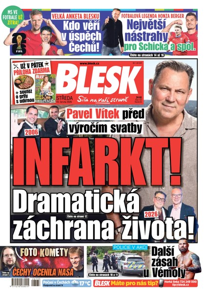 E-magazín Blesk - 10.06.2026 - CZECH NEWS CENTER a. s.