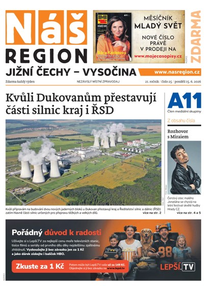 E-magazín Náš Region - Vysočina 25/2026 - A 11 s.r.o.