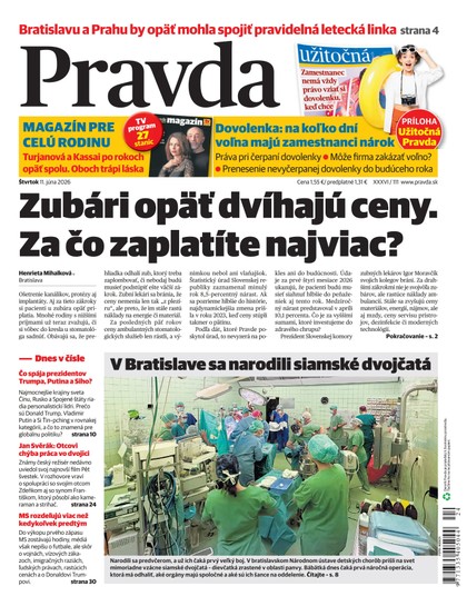 E-magazín Denník Pravda 11. 6. 2026 - OUR MEDIA SR a. s.