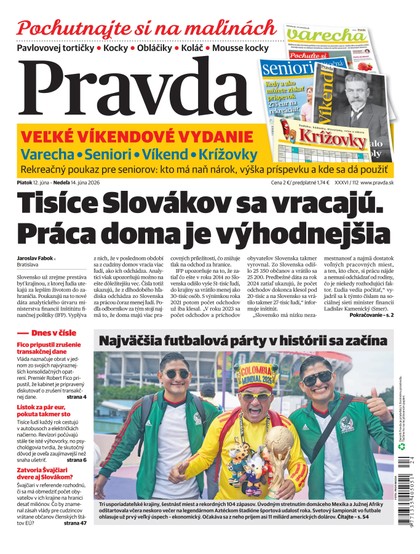 E-magazín Denník Pravda 12. 6. 2026 - OUR MEDIA SR a. s.