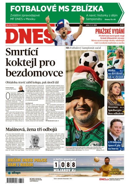 E-magazín MF DNES - 12.06.2026 - MAFRA, a.s.