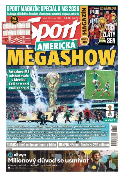 E-magazín Sport - 12.06.2026 - CZECH NEWS CENTER a. s.