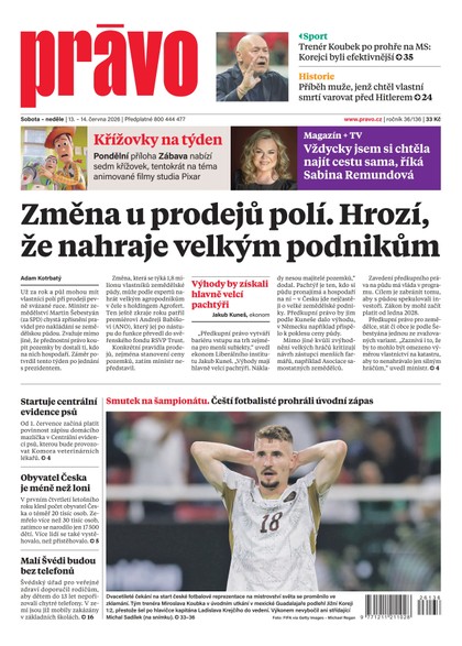E-magazín Deník Právo - 13.6.2026 - Borgis, a.s.