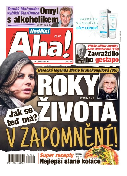 E-magazín NEDĚLNÍ AHA! - 14.06.2026 - CZECH NEWS CENTER a. s.