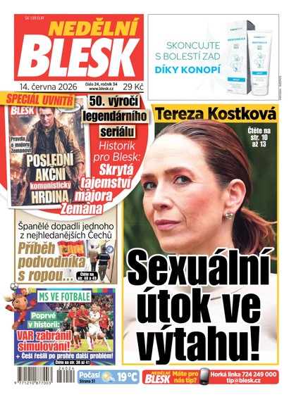 E-magazín NEDĚLNÍ BLESK - 14.06.2026 - CZECH NEWS CENTER a. s.