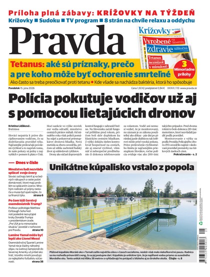 E-magazín Denník Pravda 15. 6. 2026 - OUR MEDIA SR a. s.