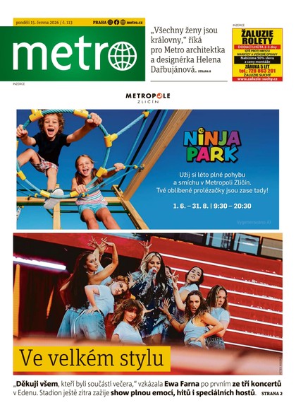E-magazín METRO - 15.06.2026 - MAFRA, a.s.