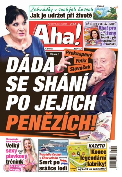E-magazín AHA! - 15.06.2026 - CZECH NEWS CENTER a. s.